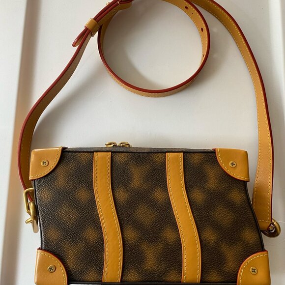 Louis Vuitton Brown Monogram Blurry Coated Canvas Soft Trunk Messenger Bag - Picture 2 of 15